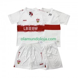 Camisola VfB Stuttgart Criança Equipamento Primeiro 2025-2026 Manga Curta